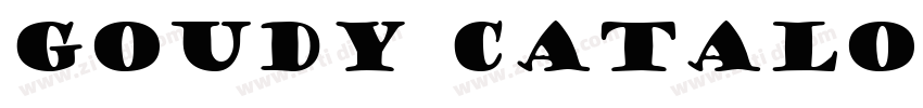 Goudy Catalogue字体转换